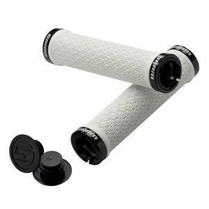 SRAM Locking grips white with Double clamps & handlebar ends