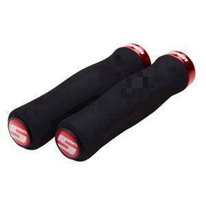 SRAM Locking grips Contour foam 129mm black with Single redClamp and handlebar ends
