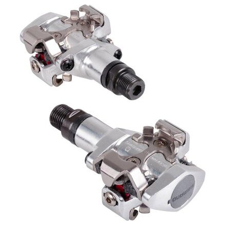 Shimano Pedals PD-M505 SPD silver+cleats SM-SH51