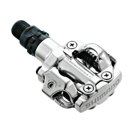 Shimano Pedals PD-M520 SPD silver+cleats SM-SH51