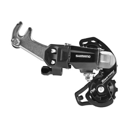 Shimano Rear Derailleur Tourney Ty200 Ss 6/7s With Hook Black