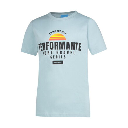 SHIMANO Children'S T-Shirt Junior Graphic Tee Transparent Blue / Size: M