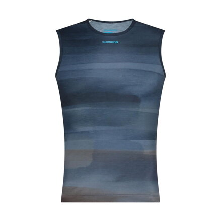 SHIMANO T-shirt VERTEX PRIMA SL BASE LAYER PRINTED aurora blue